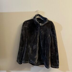 Cozy Black Faux Fur Jacket